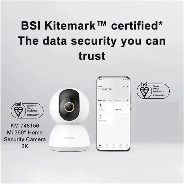Alt view image 6 of 7 - Smart Camera 2K 1296P HD 360 Angle Indoor Baby Security Monitor WiFi Night Webcam Video IP Camera(US Plug)
