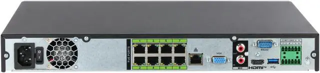 Alt view image 2 of 3 - NVR 8CH 1U 2HDDs with 8POE Port IP POE Video Recorder 8K HDMI Output,Support Face Detection and Recognition,NVR8CH-8P-2AI-S2