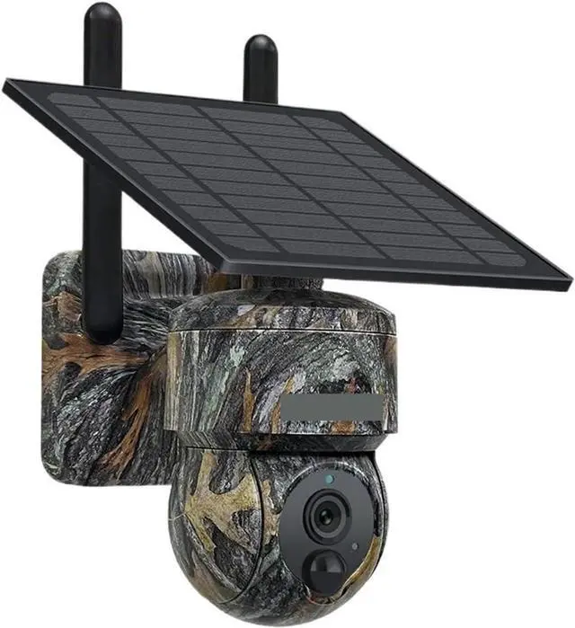 Main image of 5MP 4G / WiFi Solar Security Camera Outdoor Solar Monitor Camera Night Vision Color Camera PIR Detection Cam(5MP 4G 128GB)