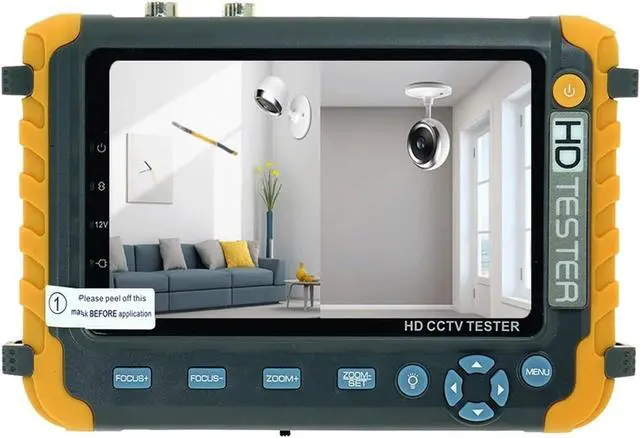 Alt view image 2 of 7 - CCTV Tester IV8W 5 Inch CCTV Tester Monitor 8MP TVI AHD CVI CVBS Security Camera Support PTZ VGA Input Support IP Camera(IV8W)