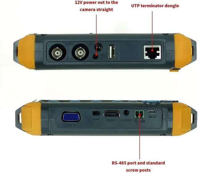 Alt view image 5 of 7 - CCTV Tester IV8W 5 Inch CCTV Tester Monitor 8MP TVI AHD CVI CVBS Security Camera Support PTZ VGA Input Support IP Camera(IV8W)