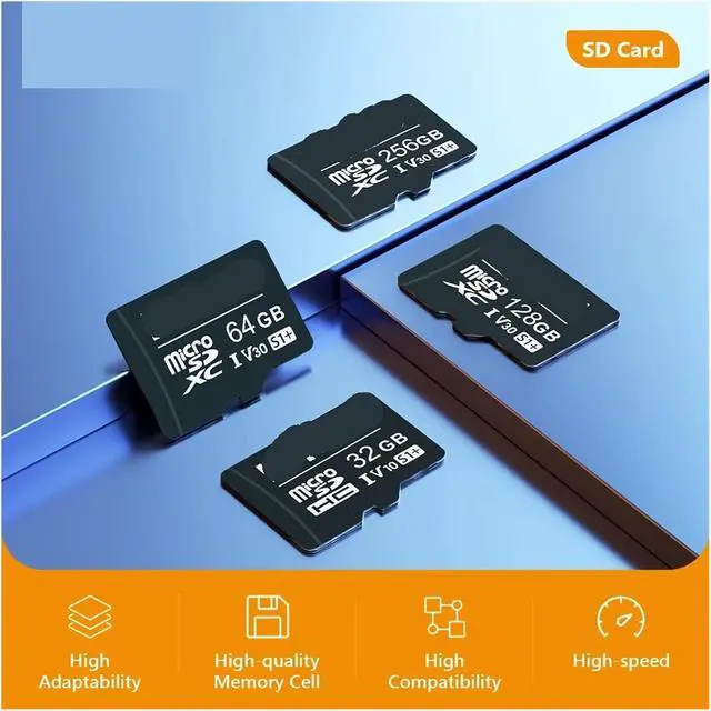 Alt view image 2 of 6 - 32G/64G/128G/256G/512G SD Card Memory Card High Speed Exclusive Micro SD XC Card for Surveillance(32GB SD Card)