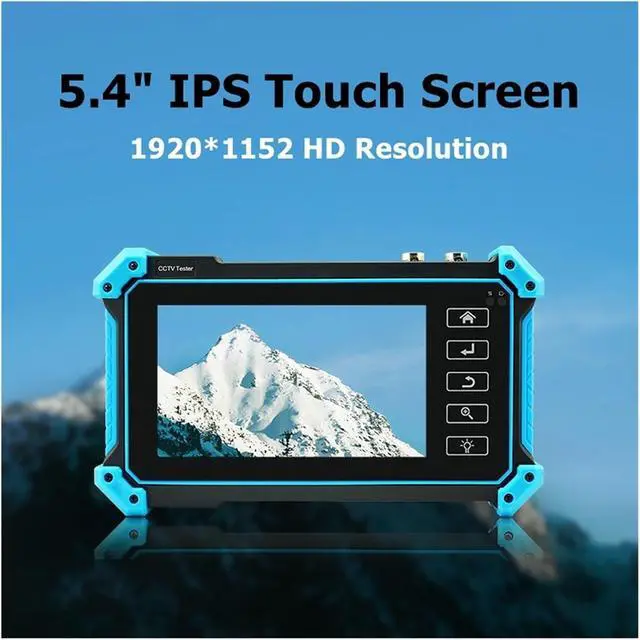 Alt view image 4 of 7 - CCTV Tester CCTV IP Camera Tester AHD+TVI+CVI+Analog Monitor VGA PoE Power Output RJ45 TDR Cable Support IP Camera(IPC-5200C Plus)