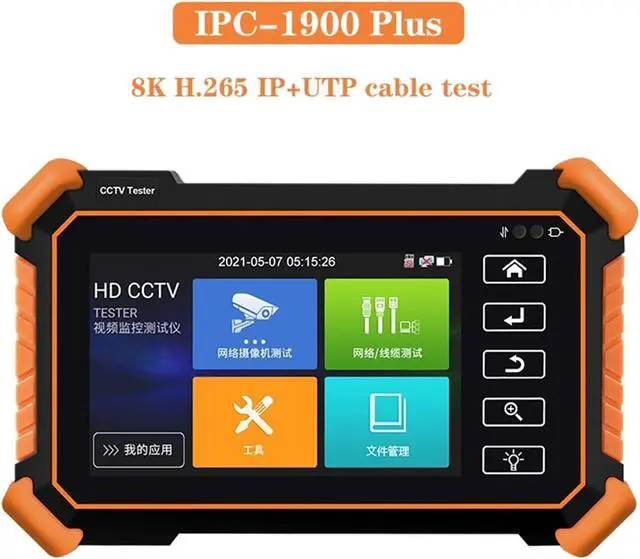 Alt view image 2 of 4 - CCTV Tester IPC Tester 8MP/AHD/CVI/TV/SDI Ipc 5200c Plus/IPC-5100 CCTV with VGA 5.4in Monitor IP Camera CFTV Support IP Camera(IPC-1910 Plus)