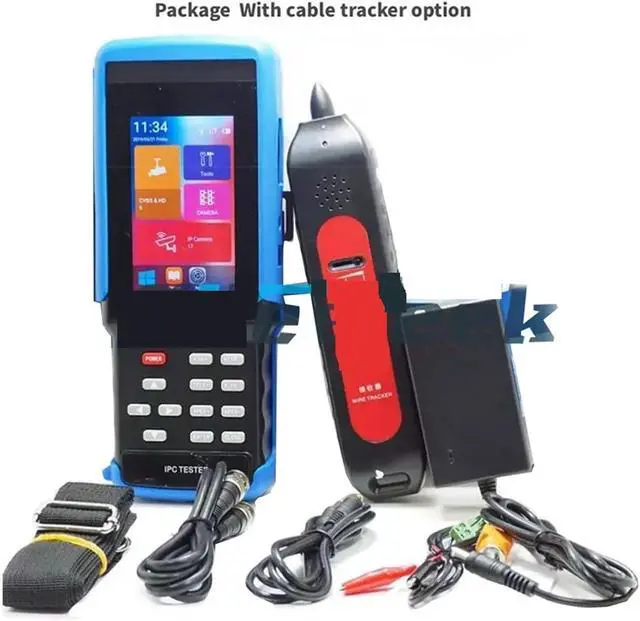 Alt view image 7 of 7 - CCTV Tester IPC Tester 5-in-1 Monitor Coaxial HD H.265 4K IP Analog CCTV AHD CVI TVI CVBS Camera PoE Power Output Support IP Camera(No Cable Tracker)