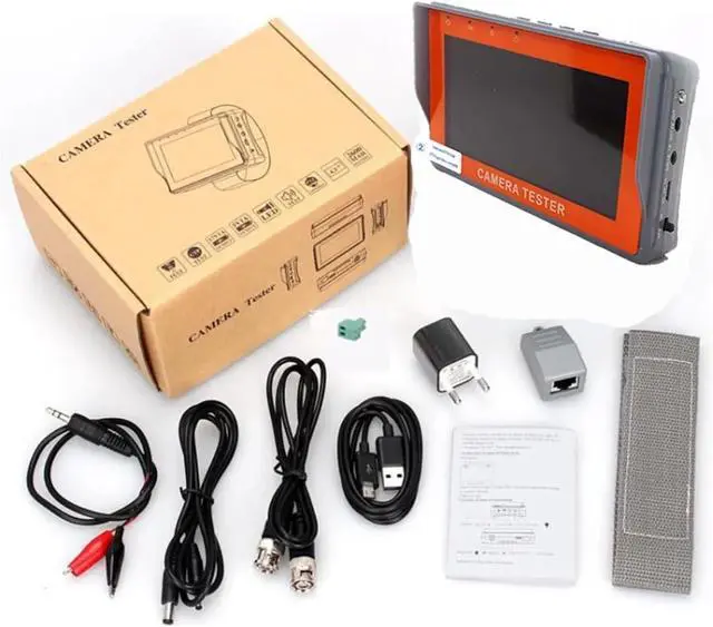 Alt view image 2 of 6 - CCTV Tester CCTV Tester Monitor 4.3Inch AHD 8MP Analog Camera Testing PTZ UTP Cable RS-485 Contorl Network Test Support IP Camera