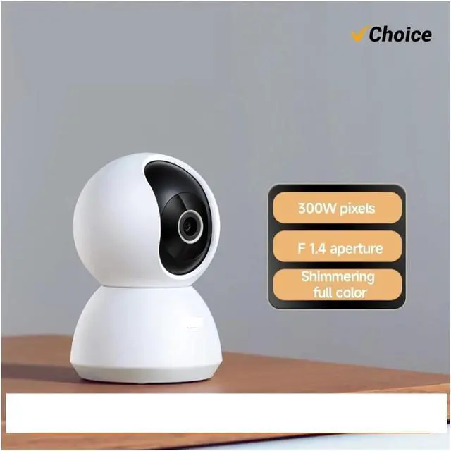Alt view image 2 of 7 - Smart Home 360° Security Camera Mi PTZ 2K Webcam 1296P 3 Megapixel AI Human Detection Night Vision Webcam Work(US Plug,Only Camera)
