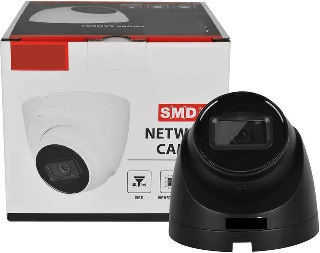 Alt view image 5 of 6 - 8MP Camera 4K IR PoE IPC-HDW2841T-S 4MP IPC-HDW2441T-S Build-in Mic SD Card Slot Vehicle Human Detection(3.6mm,4MP White Color)
