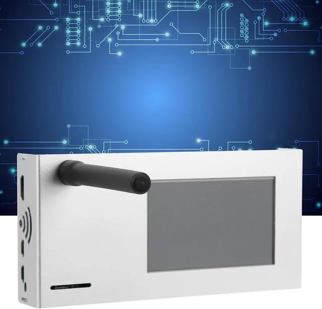 Alt view image 5 of 7 - Repeater Board Module with 3.2 Inch High Definition Display Screen and Silver Aluminum Alloy Shell - Electronic Component Set with Engraved Openings and Heat Treated Construction