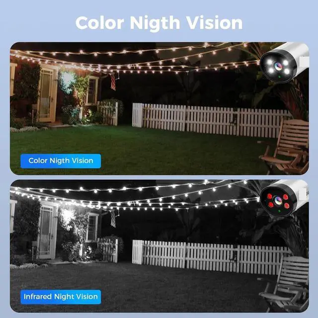 Alt view image 5 of 7 - 3MP IP Camera Outdoor Waterproof CCTV WiFi Surveillance Security Camera P2P for System(EU Plug)