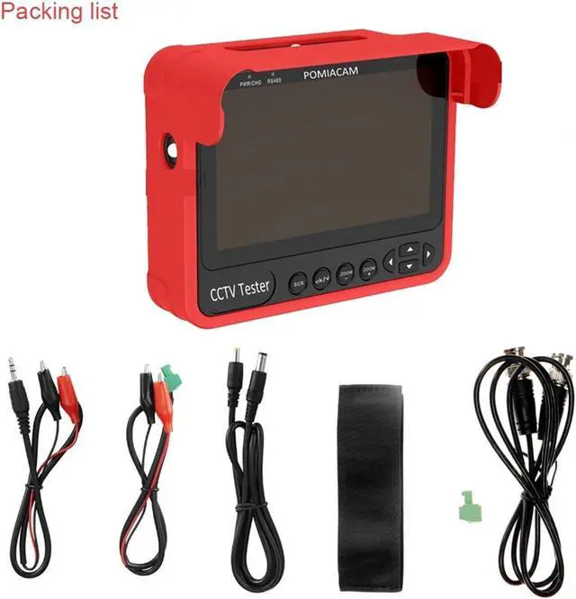Alt view image 2 of 6 - CCTV Tester 4.3inch CCTV Tester 5MP HD Analog Support CVBS/CVI/TVI/AHD Automatic Adaptation Testing Camera Monitor PTZ Support IP Camera