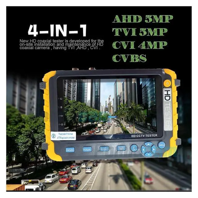Alt view image 6 of 6 - CCTV Tester IV8W CCTV Monitor 5MP AHD CVBS TVI 4MP CVI Camera Tester All in One Support PTZ RS485 UTP Cable Test Support IP Camera