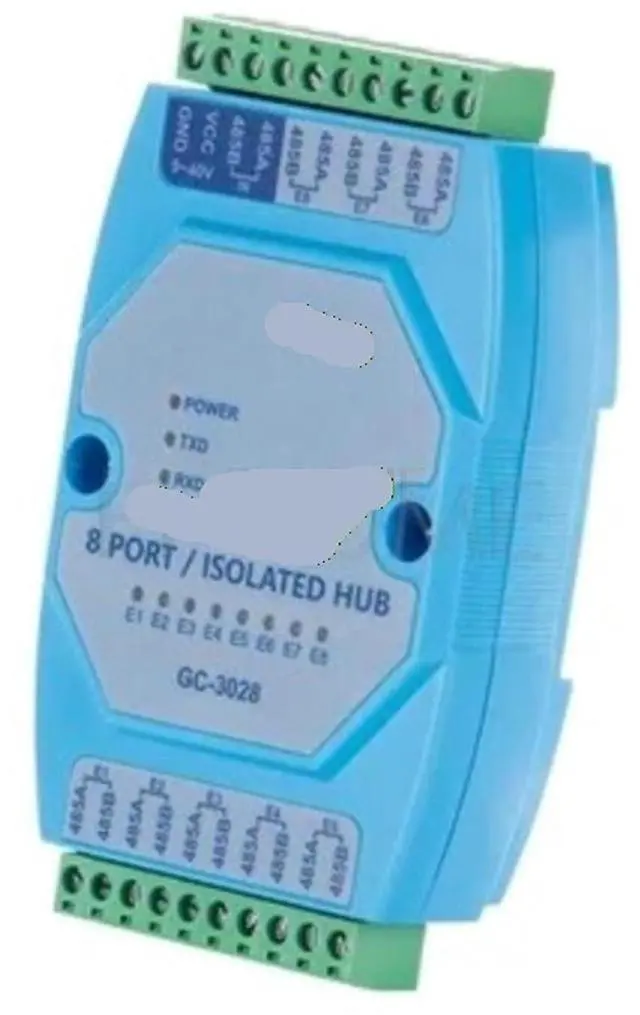 Main image of Industrial Grade 1 to 1/2/4/8 Port RS-485 Repeater RS485 Isolator Extender Amplifier Isolation Protection