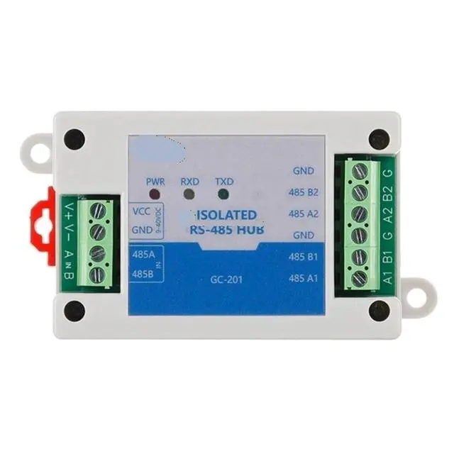 Alt view image 2 of 3 - Industrial Grade 1 to 1/2/4/8 Port RS-485 Repeater RS485 Isolator Extender Amplifier Isolation Protection