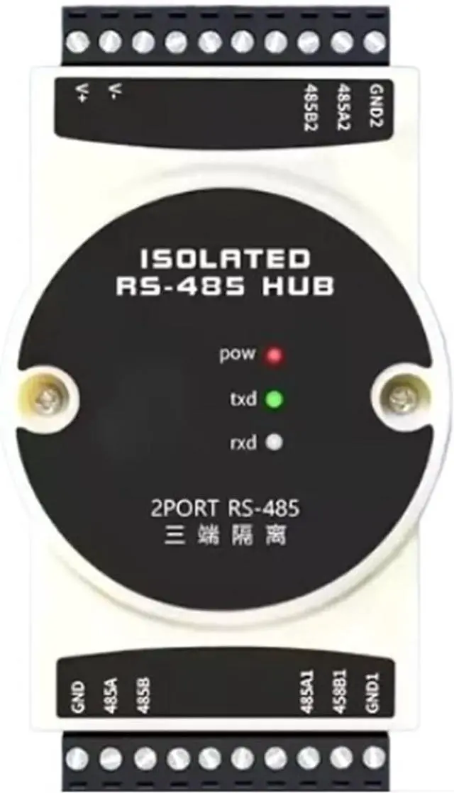 Main image of 1Pcs 485 Repeater Industrial Isolation Hub 4Channel RS485 Collector Distributor Divider 1 in 4 Out(Kit1 2channel)