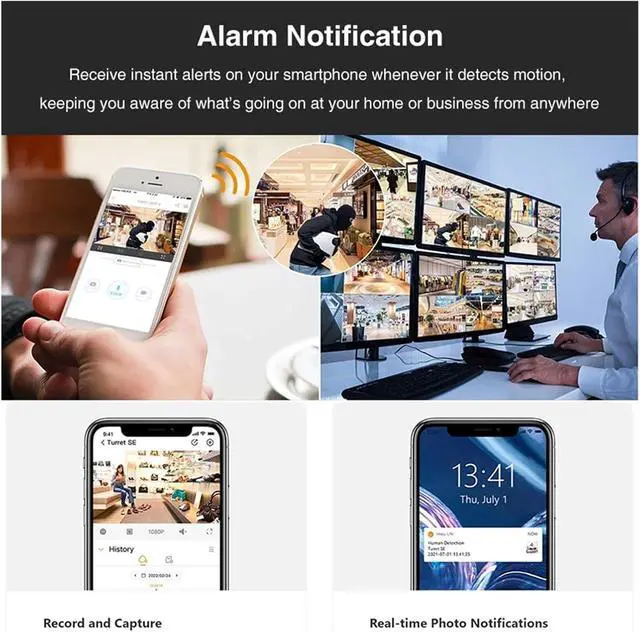 Alt view image 3 of 6 - IPC-HFW2449TL-S-PRO HFW2849TL-S-PRO 4/8MP WizColor Full Color Bullet WizSense Network Security Camera 50m Human Detection(2.8mm,4MP White Camera)