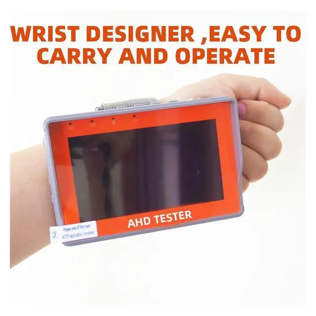 Alt view image 4 of 6 - CCTV Tester IV7A 4.3Inch HD AHD CCTV Tester Monitor 8MP Analog Camera Testing PTZ UTP Cable 12V1A Output Support IP Camera