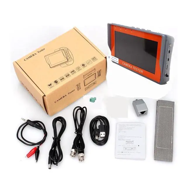 Alt view image 6 of 6 - CCTV Tester IV7A 4.3Inch HD AHD CCTV Tester Monitor 8MP Analog Camera Testing PTZ UTP Cable 12V1A Output Support IP Camera