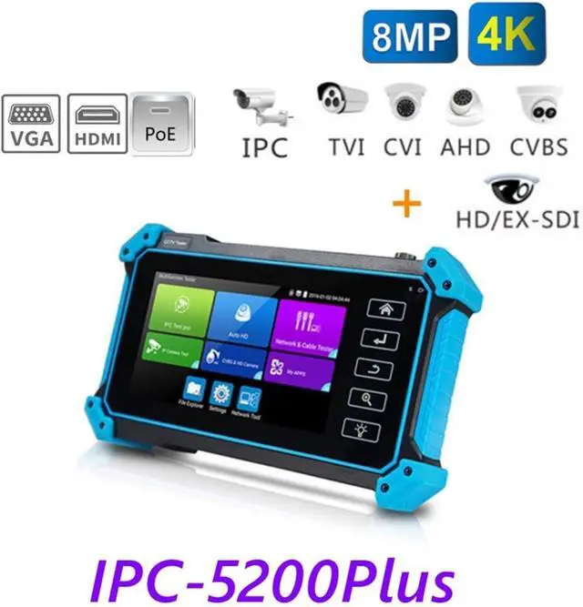 Alt view image 2 of 6 - CCTV Tester CCTV Tester IPC IPC5200C IP Camera 4K VGA AHD CVI TVI SDI Cable Test Support IP Camera(IPC-5200)