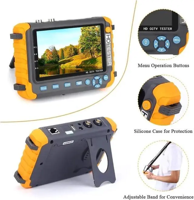 Alt view image 5 of 7 - CCTV Tester CCTV Tester Monitor Mini IV8W Portable Monitorfor Security Camera 8MP CVI TVI AHD VGA Tools Support IP Camera(IV5)