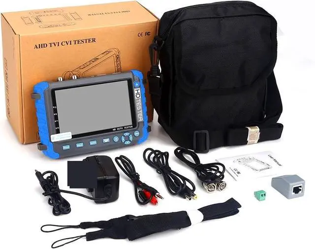 Alt view image 6 of 7 - CCTV Tester 4K Camera Tester 5 Inch CCTV Monitor 8MP AHD/CVI/TVI CVBS Analog with VGA Input UTP CFTV Support IP Camera