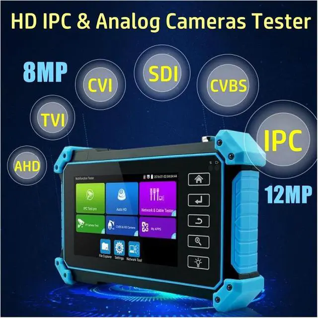 Alt view image 3 of 6 - CCTV Tester CCTV Tester IPC IPC5200C IP Camera 4K VGA AHD CVI TVI SDI Cable Test Support IP Camera(IPC-5200)