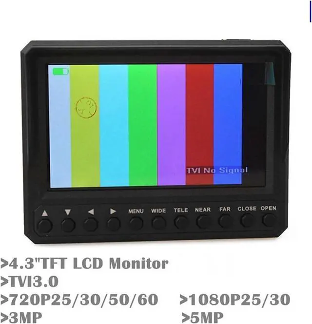 Alt view image 2 of 6 - CCTV Tester CCTV Tester 4 in 1 for AHD TVI 3.0 CVI & CVBS Analog Camera Security Video Monitor 1080P Inch LCD Support IP Camera