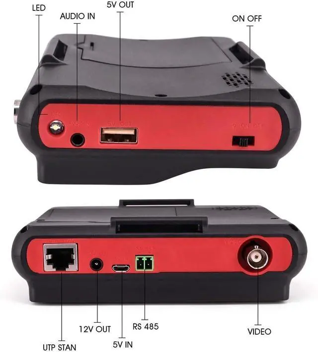 Alt view image 2 of 4 - CCTV Tester 4.3 Inch HD CCTV Tester Monitor CVBS AHD CVI TVI Camera 8MP 5MP 2MP 720P UTP Cable PTZ 12V Output Support IP Camera