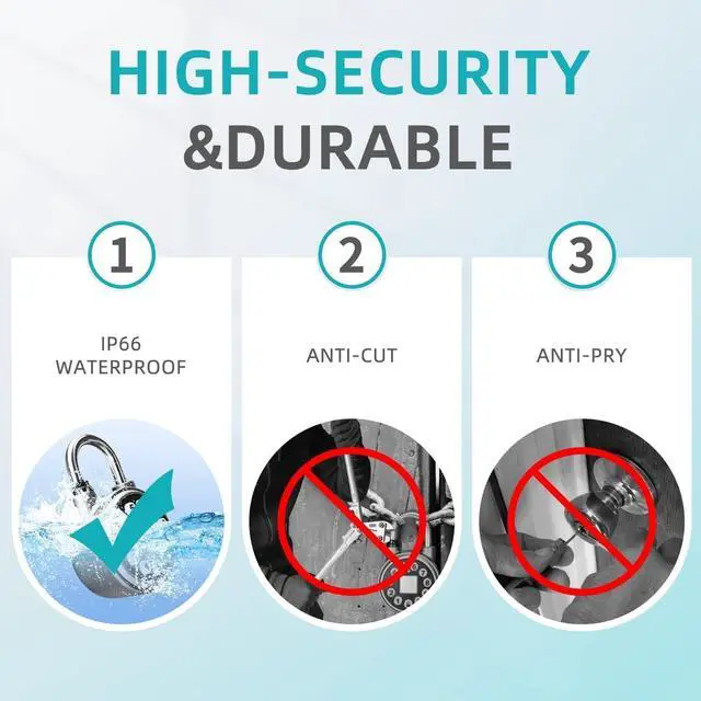 Alt view image 7 of 7 - SFW Fingerprint Padlock,Bluetooth Pad Locks with Code, Water Resistant Smart Padlocks with Mobile App.Suitable for Gym, Sports Facilities, Bicycles, Schools, Luggage and Lockers