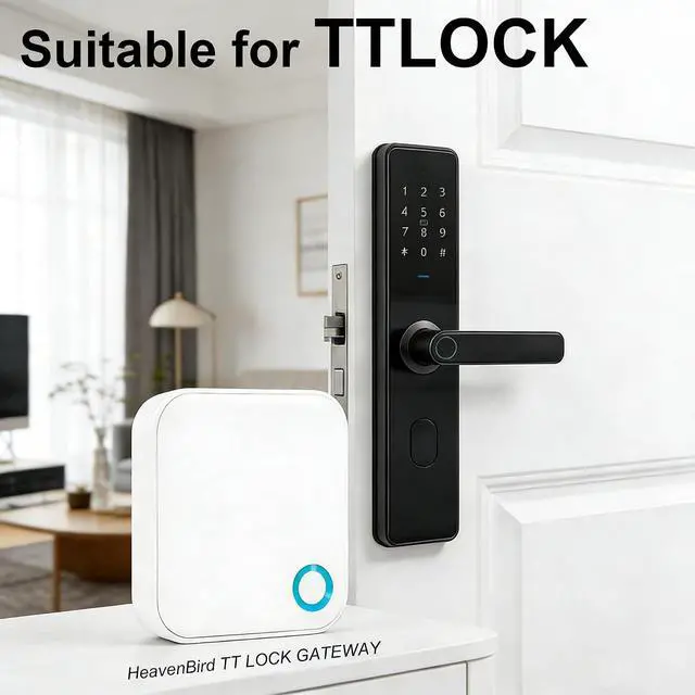 Alt view image 4 of 6 - G5 Gateway for TTLOCK Smart Door Locks, Dual Band 2.4GHz and 5GHz WiFi, Remote Access Control, Real-Time Monitoring, White
