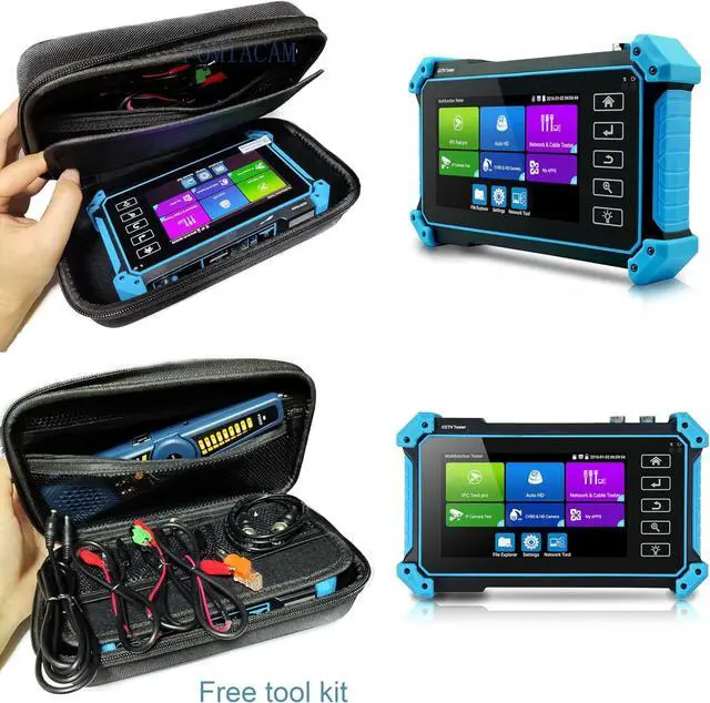 Alt view image 5 of 7 - CCTV Tester IP CCTV Tester Monitor 5 in 1 IPC5100C Plus 4K 8MP CVI TVI AHD Analog VGA Input with Cable Tracer POE Support IP Camera(IPC5200C Plus)