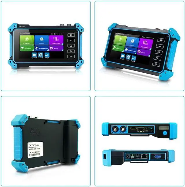 Alt view image 7 of 7 - CCTV Tester Auto HD IPC5100C Plus Full 8MP CVI TVI AHD Analog 6 in 1 VGA & 4K Input with Cable Tracer POE IP Camera CCTV Tester Monitor Support IP Camera(No SDI)