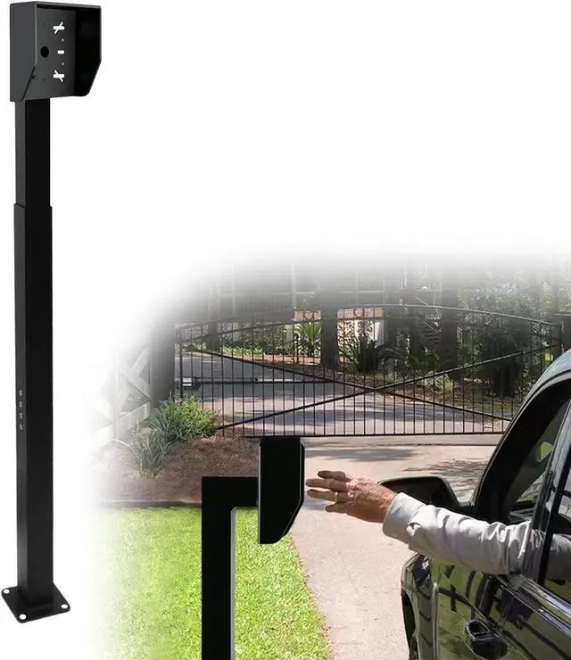 Main image of Upgraded Heavy-Duty Keypad Mounting Post, 33-45 Inch Adjustable Height