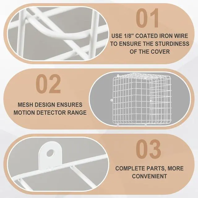 Alt view image 4 of 6 - Blulu Steel Wire Damage Stopper 14.5 × 14 × 12 Inch Cube Cage Approx Wire Security Cage Steel Protective Coated Security Guard Equipment