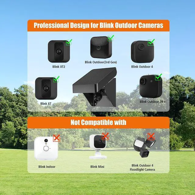 Alt view image 2 of 7 - Solar Panel for Blink Outdoor 2K+/4(4th Gen)/XT3(3rd Gen) and XT/XT2 Camera