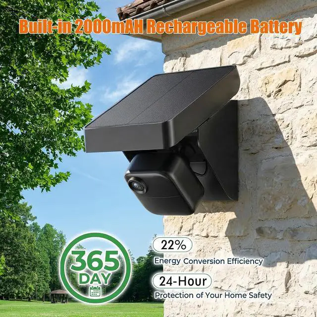 Alt view image 4 of 7 - Solar Panel for Blink Outdoor 2K+/4(4th Gen)/XT3(3rd Gen) and XT/XT2 Camera