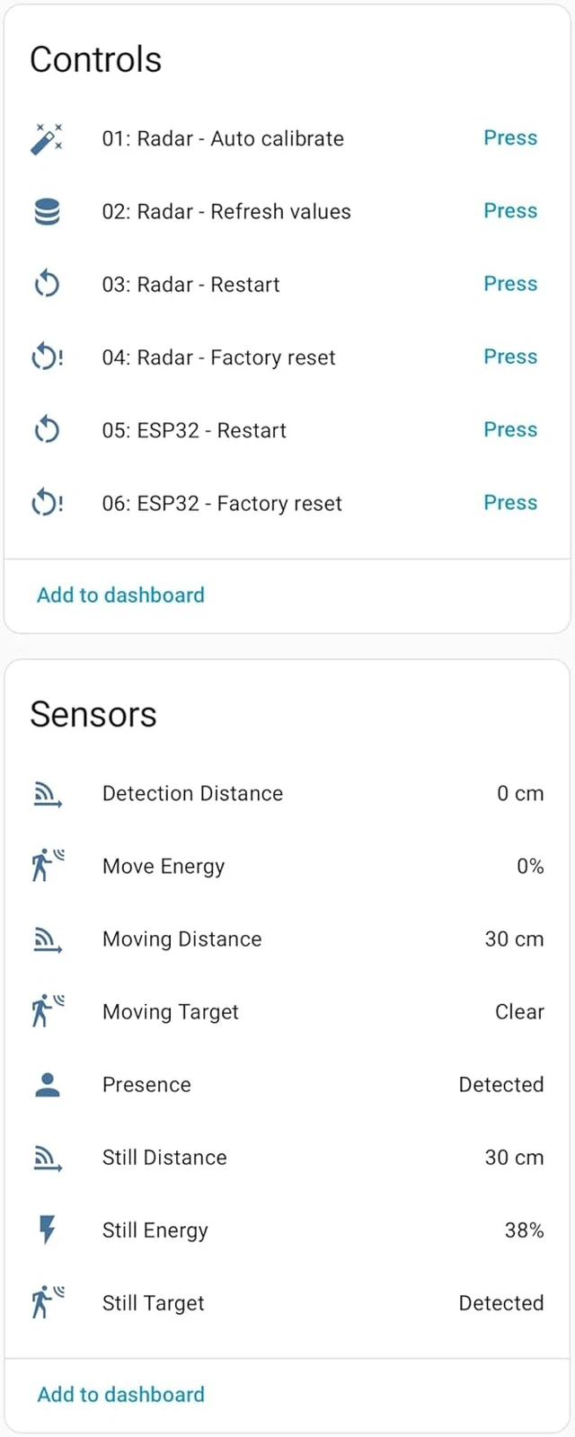 Alt view image 6 of 7 - AKAMATIS Human Presence Sensor v2.2 for Home Assistant mmWave Radar Smart Motion Sensor, Adjustable Sensitivity, WiFi (Seeed C3, External Antenna + LD2410B) (White, 3 Pack (Sensor Only))