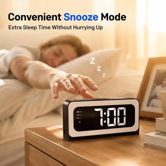 Alt view image 6 of 7 - Alarm Clock Camera 2K, 5G&2.4GHz WiFi Nanny Cam Wireless Indoor Camera for Home Security, Color Night Vision, AI Human Dection for Baby Pet Elderly