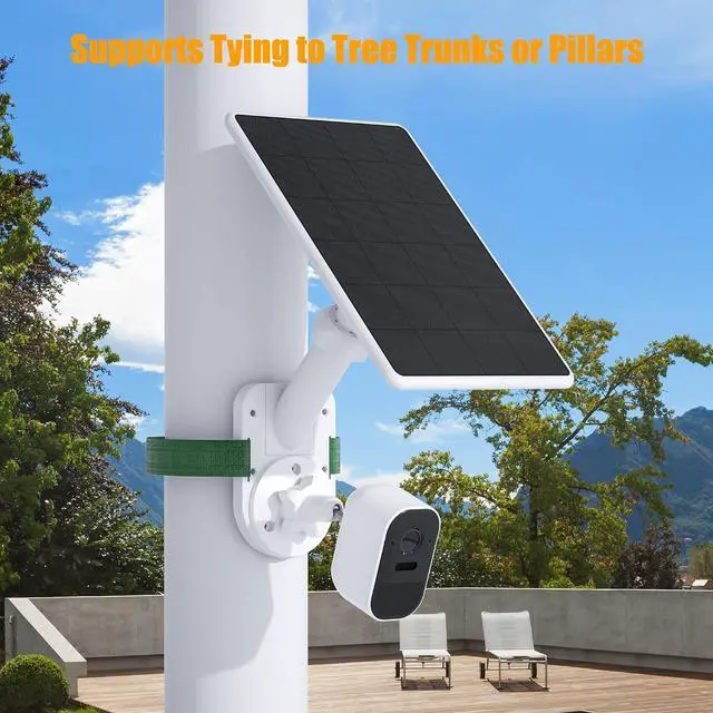 Alt view image 6 of 7 - 3 Pack Wall Mount for Cameras and Solar Panels, 2-in-1 Mount for Ring, Blink, Eufy, Arlo, Wyze, etc Solar Panel and Cam, with Ring Stick Up Cam/Spotlight Cam/Plus/Pro(Battery), Adjustable Angle