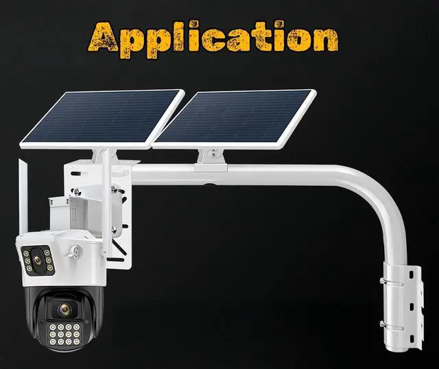 Alt view image 7 of 7 - 2-in-1 L-Shaped Wall/Hoop Mount with 2 Duckbill Brackets & L-Shaped Adapter - Fits Cameras + Solar Panels, Adjustable for 7.8in Poles, Indoor/Outdoor Heavy-Duty Use