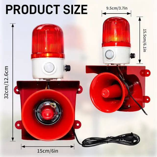 Alt view image 4 of 7 - 120dB Adjustable Motion Sensor Alarm with 36 m Human Detection