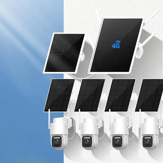 Main image of LCLCTEK® Solar 4G LTE Cellular Security Camera kit Wireless Outdoor,No WiFi Security Camera & Support sim Card,4MP Home Security System with 4 Solar Cameras,Night Vision2-Way AudioPIR Sensor
