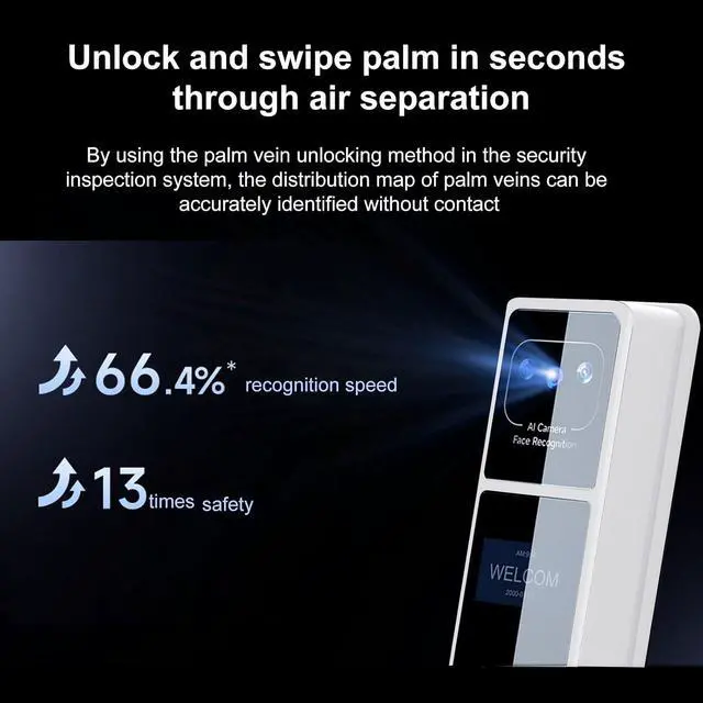 Alt view image 6 of 7 - 2.4Ghz WiFi Smart Keyless Entry Door Lock, Handle Water Proof Aluminum Biometric Door Lock TY App for 40-120mm Thickness Office Home Bedroom (Silver)