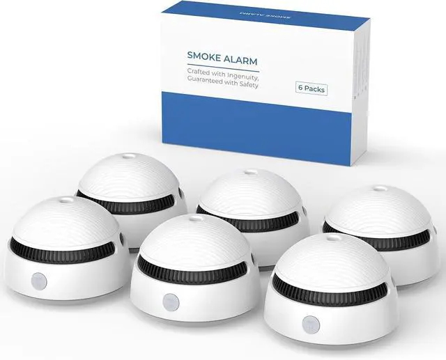 Main image of Small Detecor for Home,Indoor Safety Alarm,10 Year Sensor,6 PCS