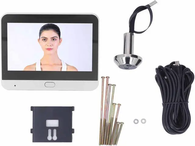 Alt view image 2 of 7 - Qinlorgo Peephole Camera, HD 1080P 120 Degree Wide Angle 4.3 Inch IPS LCD Peephole Camera Wireless with 2 Way Intercom & Motion Detection Door Viewer for Apartment & Front Door
