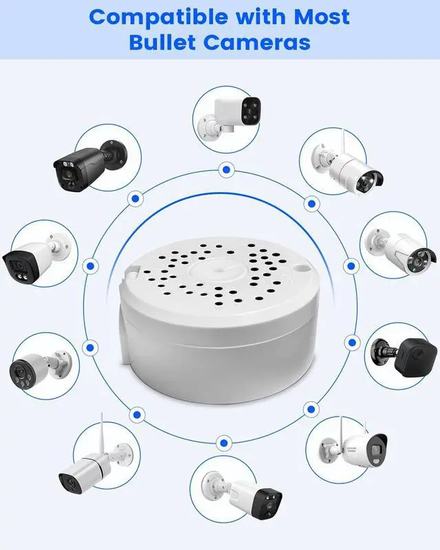 Alt view image 3 of 7 - ABS Universal Security Camera Junction Box
