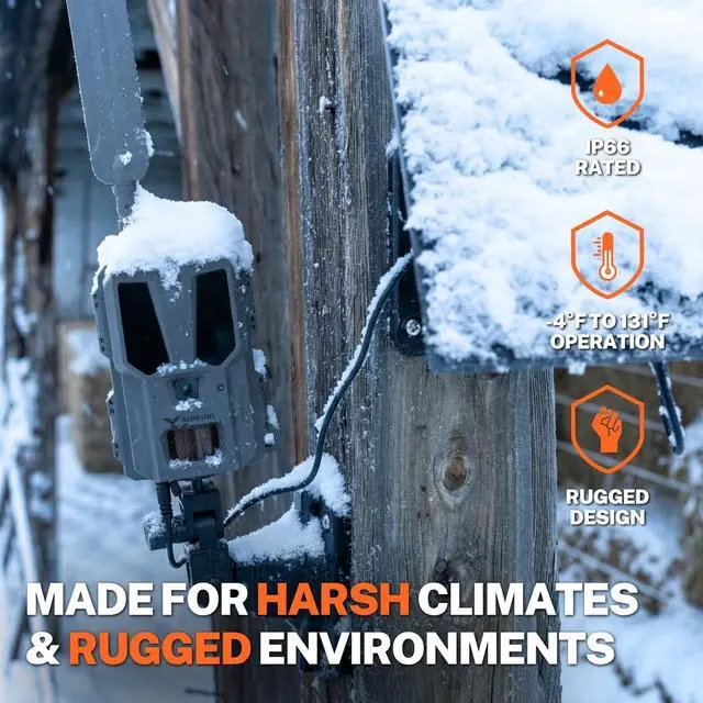 Alt view image 4 of 7 - Barn Owl RangeCam Cellular Security Camera System Off-Grid Monitoring with Solar Power, No WiFi, Works on All U.S. Networks Farm, Ranch & Property Surveillance (RangeCam 2)