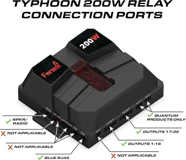 Alt view image 3 of 6 - Feniex Typhoon Full Function 200 W Siren Controller