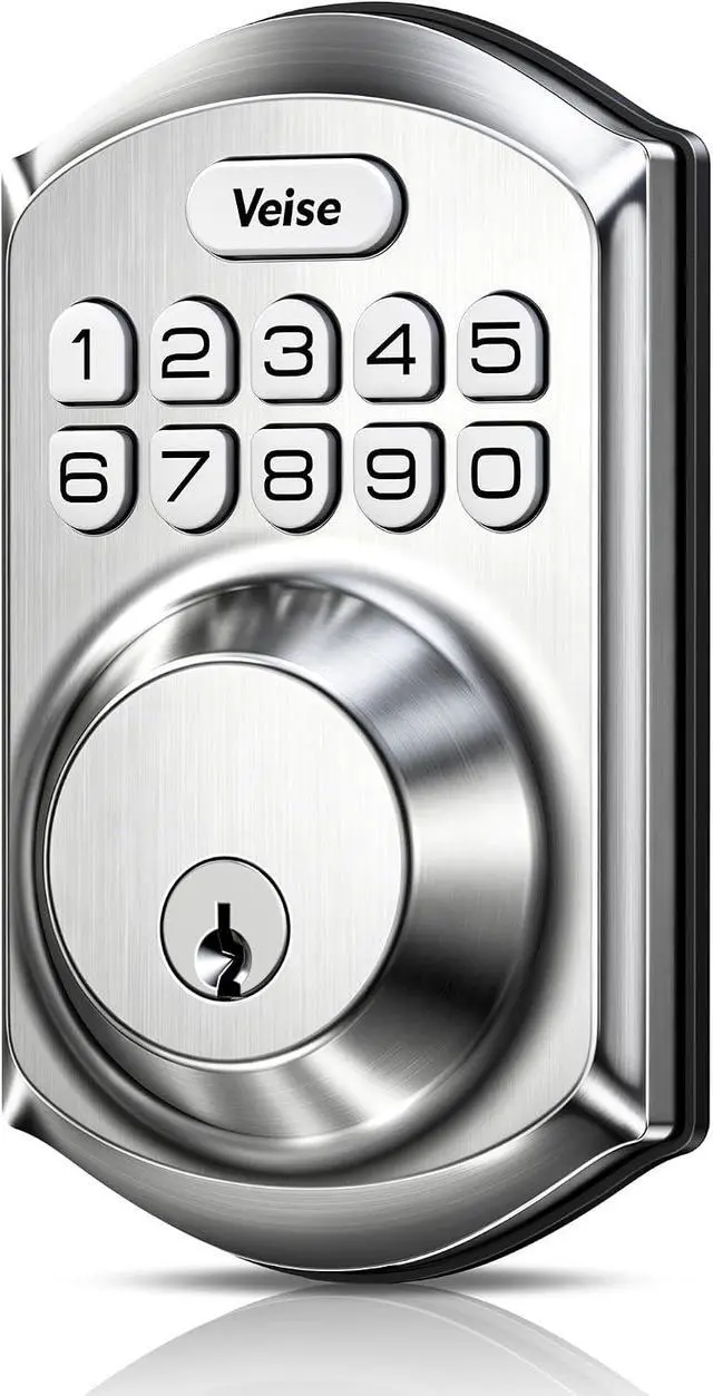 Alt view image 6 of 7 - Veise Fingerprint Door Lock Set + Veise Keyless Entry Door Lock with Keypad