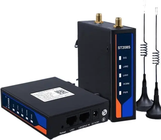 Main image of Industrial 2.4GHZ Point to Point 500m Wireless Bridge for Qualcomm and Play 2-Pack External Antenna Version ST208S